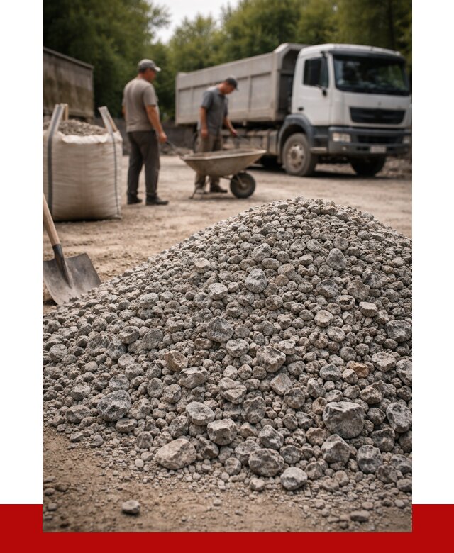 Гранитный щебень фракция 20-40 в Шатуре от 3278 руб. ПРОНЕРУДШтр