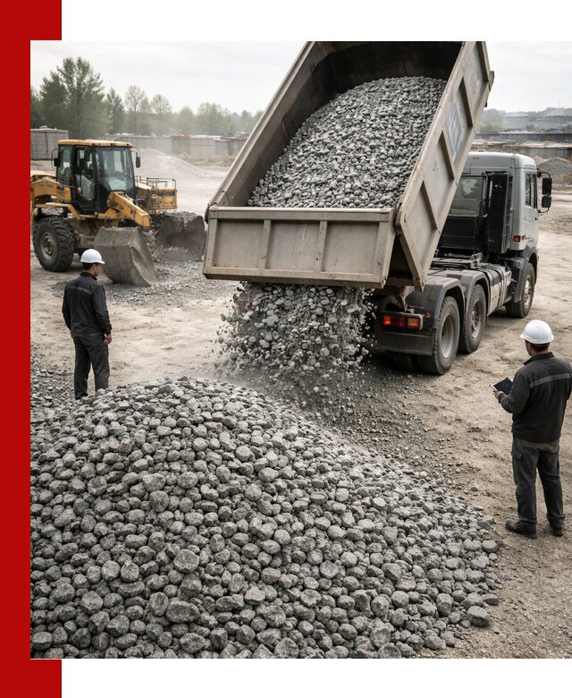 Доставка гранитного щебня фракции 20-40 в Шатуре