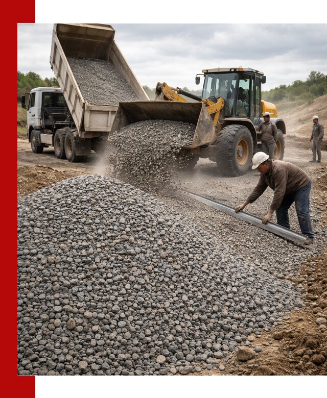 Гравийный щебень фракция 5-20 с доставкой в Шатуре