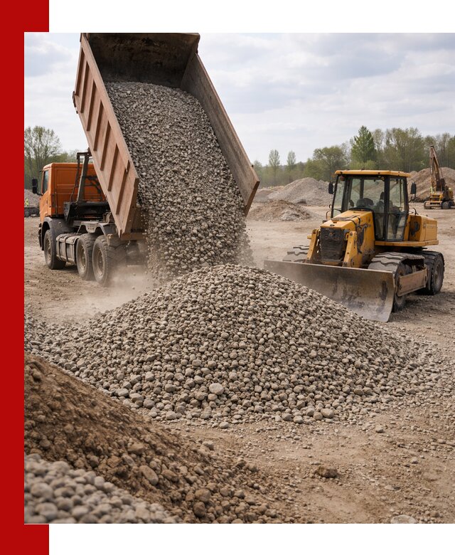 Доставка гравийного щебня фракции 40-70 в Шатуре