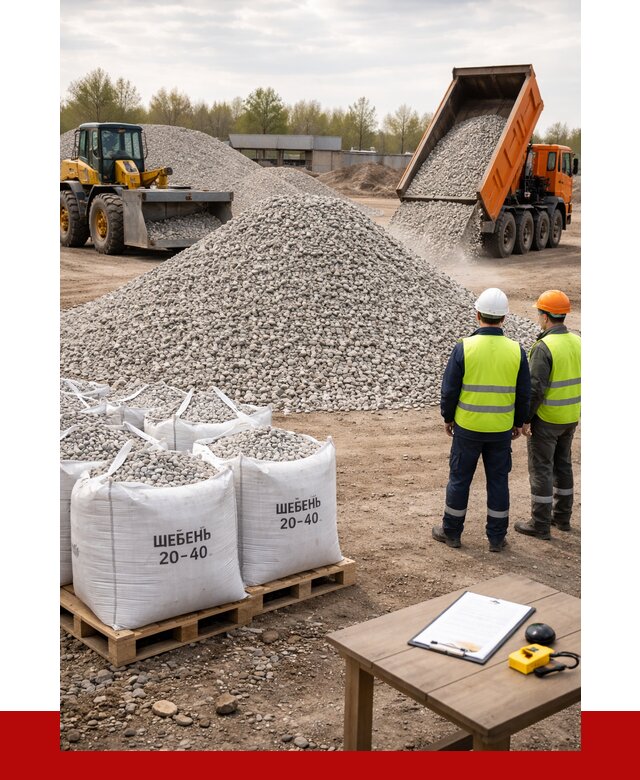Известняковый щебень 20-40 в Шатуре от 2151 р. ПРОНЕРУДШтр