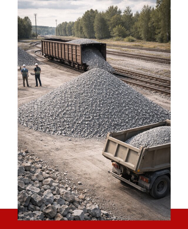 Железнодорожный щебень 20-60 в Шатуре от 1741 р. | ПРОНЕРУДШтр