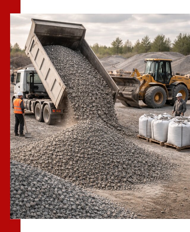 Бетонный щебень фракция 5–20 с доставкой в Шатуре