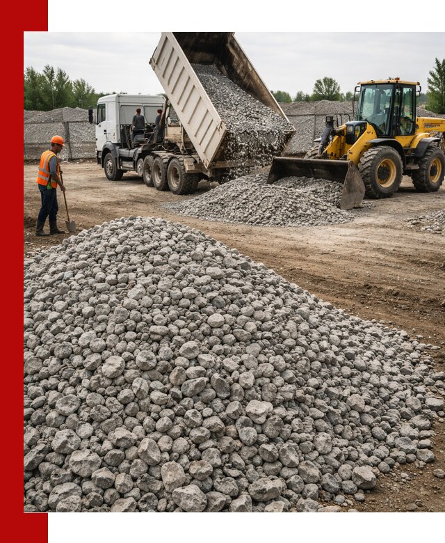 Доставка бетонного щебня фракции 40-70 в Шатуре