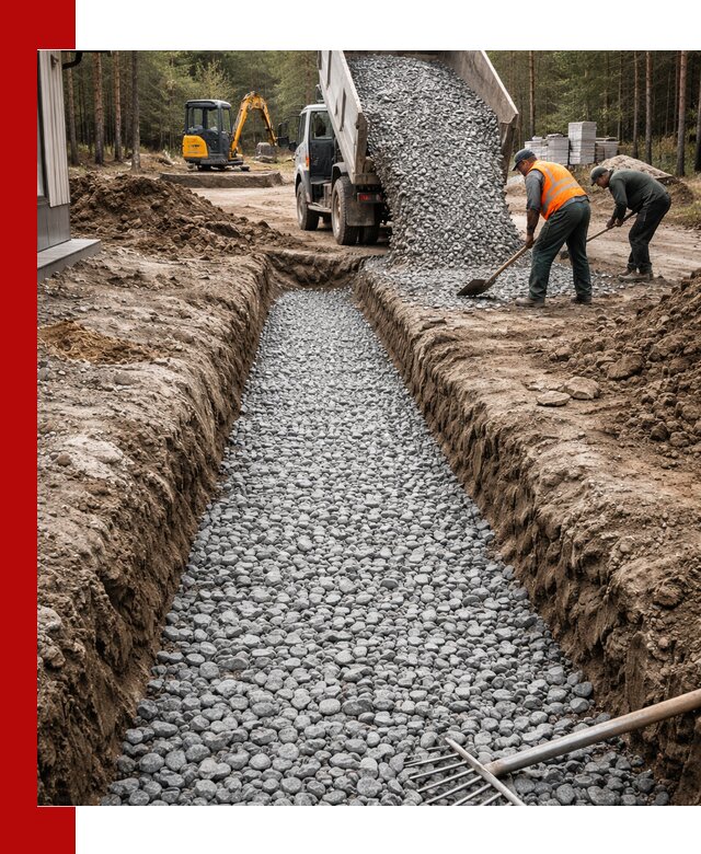 Щебень для дренажа с доставкой в Шатуре высокого качества