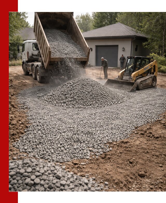 Щебень для парковки в Шатуре: доставка и укладка качественного материала