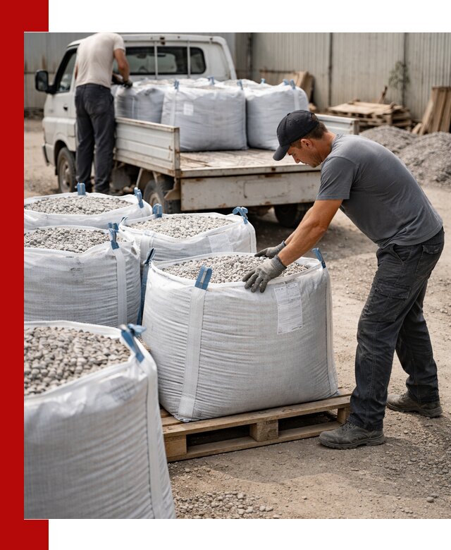 Доставка щебня в мешках по выгодным ценам в Шатуре