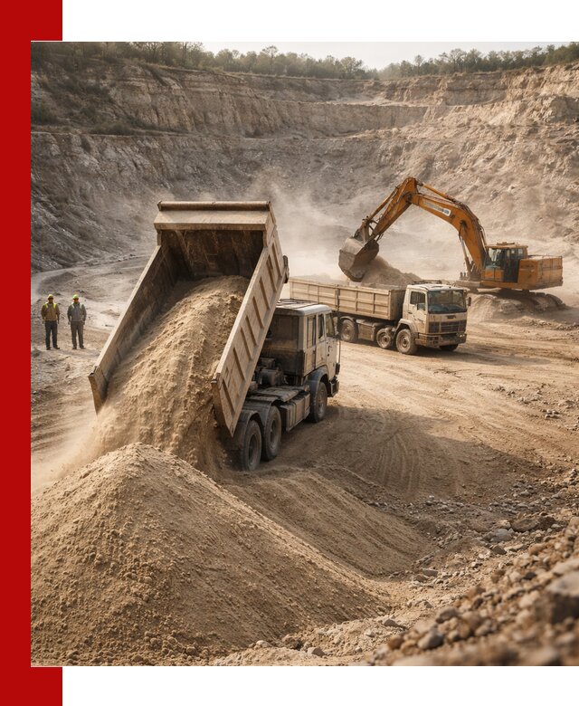 Карьерный песок навалом с доставкой в Шатуре