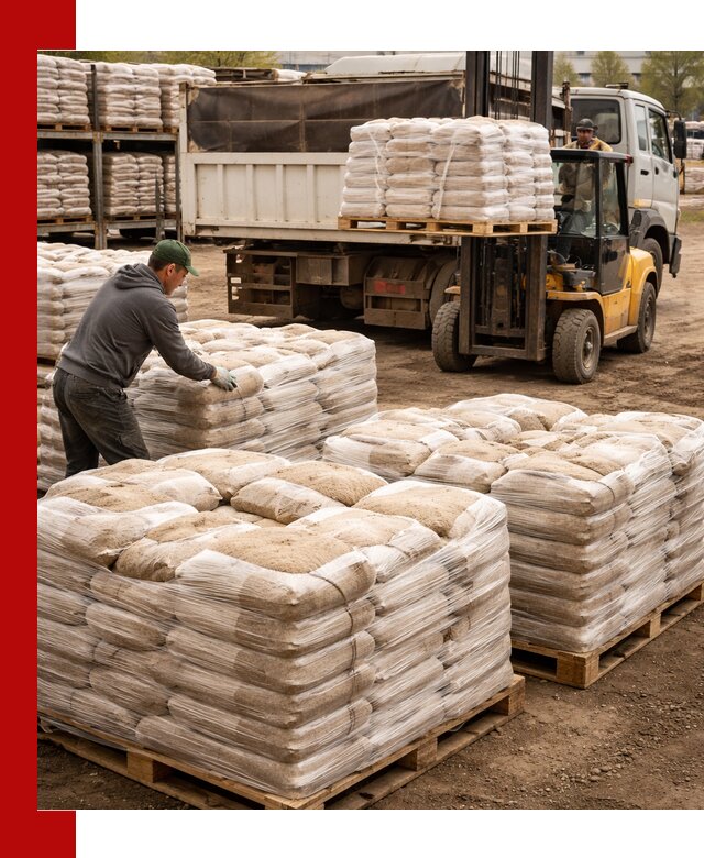 Карьерный песок в мешках с доставкой в Шатуре