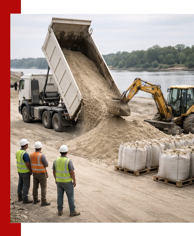 Доставка речного песка в Шатуре самосвалами и погрузкой