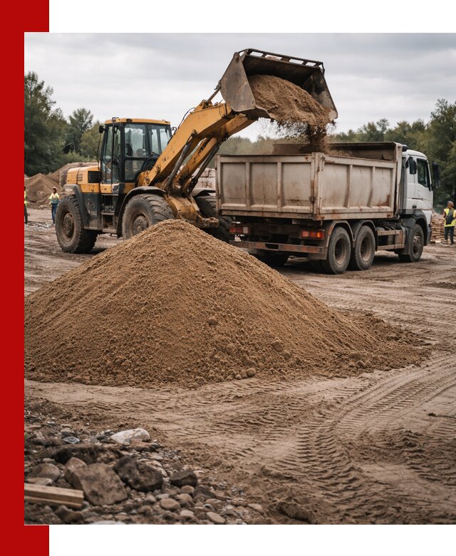 Доставка речного песка навалом в Шатуре быстро и выгодно