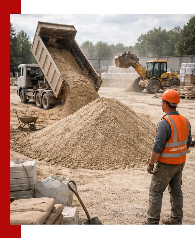 Доставка строительного песка с самосвалом в Шатуре