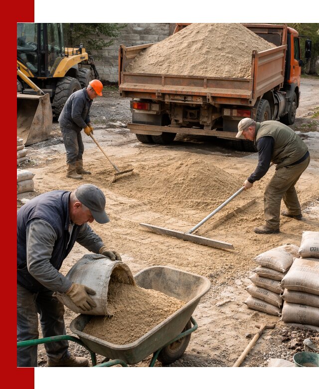 Поставка песка для стяжки в Шатуре с быстрой доставкой