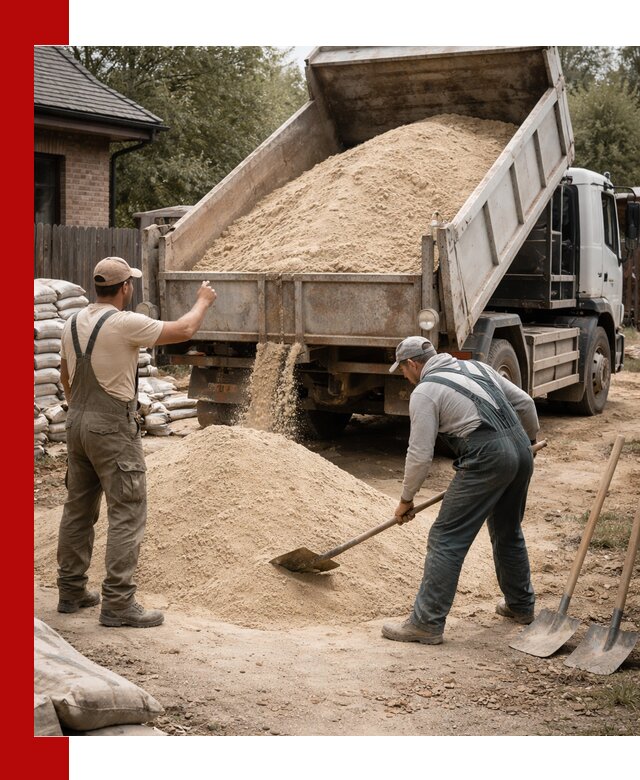 Песок для штукатурки с доставкой в Шатуре качественный и чистый