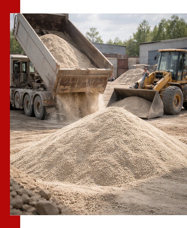 Кварцевый песок с доставкой в Шатуре для строительных работ