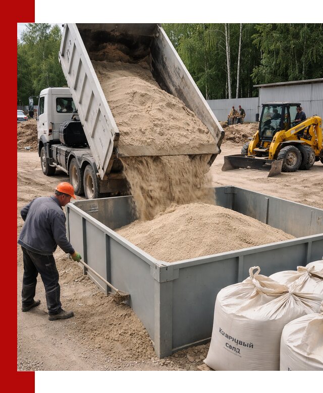 Кварцевый песок для фильтра в Шатуре — доставка и качество