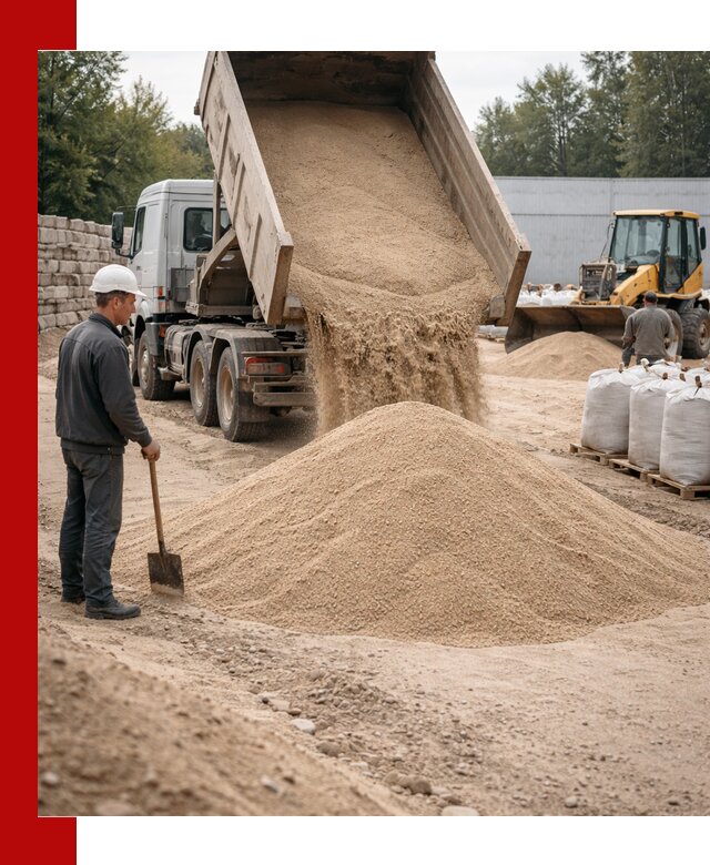Кварцевый песок фракция 0–3 мм с доставкой в Шатуре