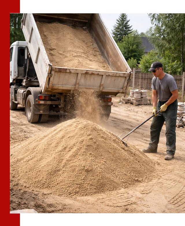 Доставка сухого песка самосвалами в Шатуре