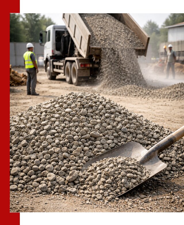 Доставка гравия фракции 20-40 в Шатуре с самосвалами