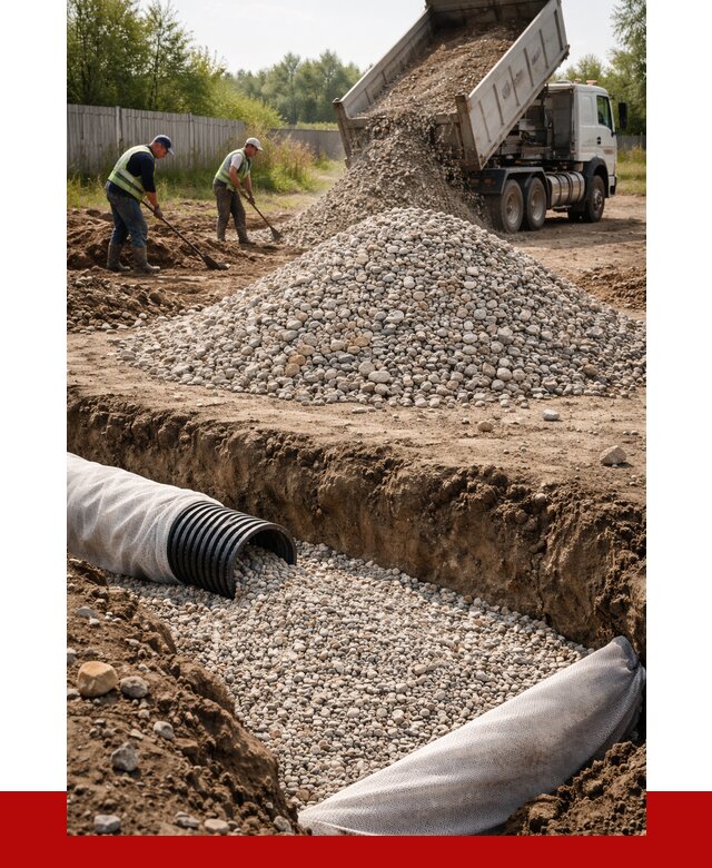 Гравий для дренажа в Шатуре от 2254 р., доставка ПРОНЕРУДШтр