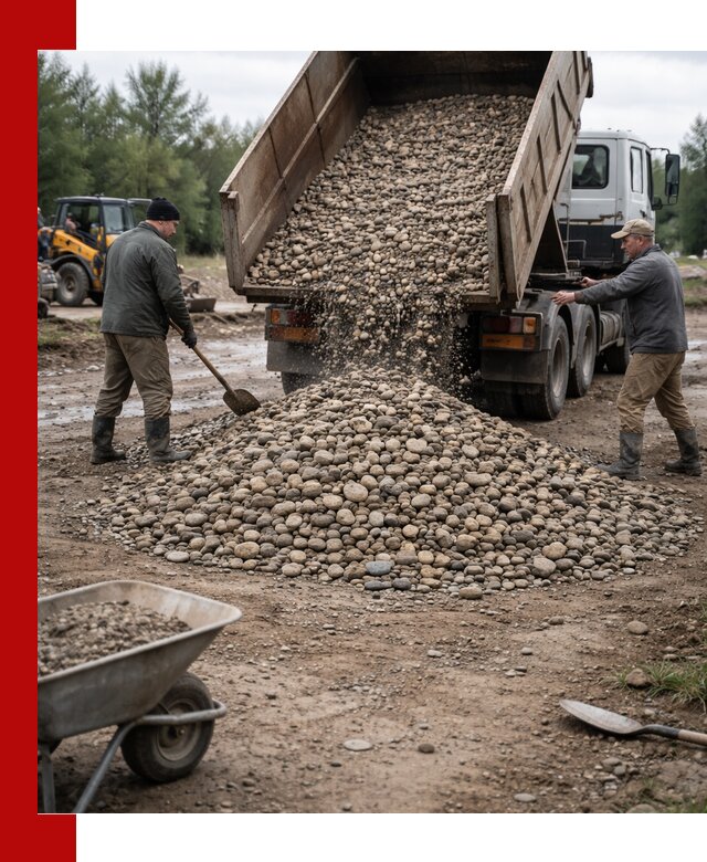 Доставка гальки речной оптом и в розницу в Шатуре