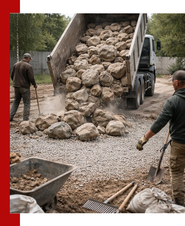 Доставка и укладка булыжника в Шатуре