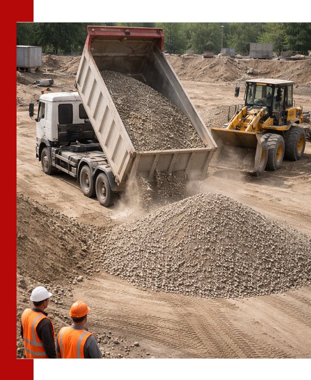Щебень с песком (ЩГПС С2) с доставкой в Шатуре