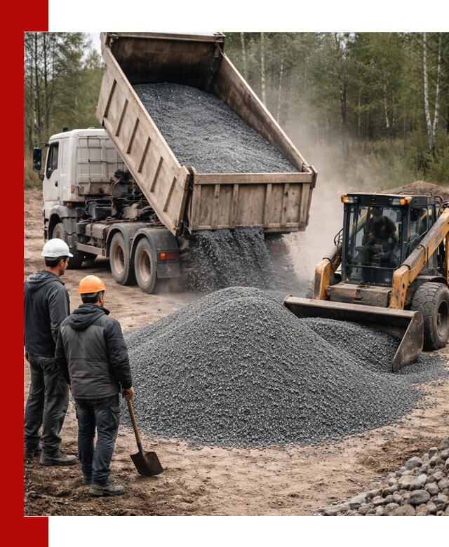 Гранитный отсев 0-5 с доставкой и разгрузкой в Шатуре