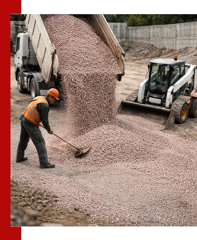 Крошка розовый гранит с доставкой в Шатуре от производителя