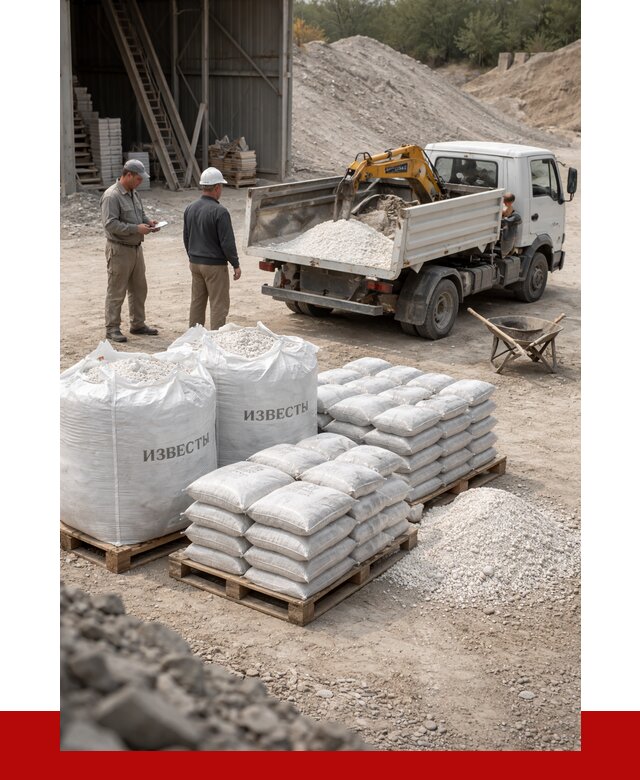 Известь строительная в Шатуре с доставкой от 4302 р. | ПРОНЕРУДШтр