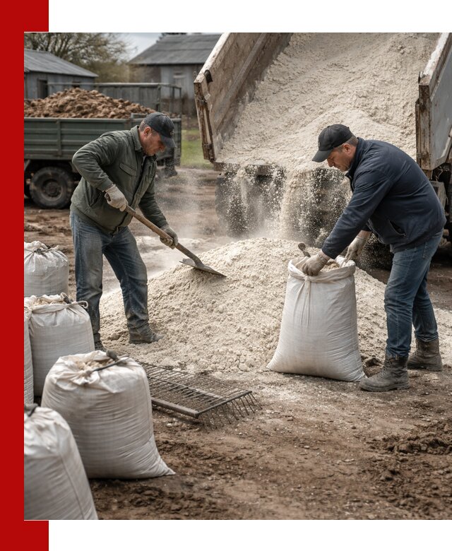 Доставка извести пушонки в Шатуре оптом и мелким оптом