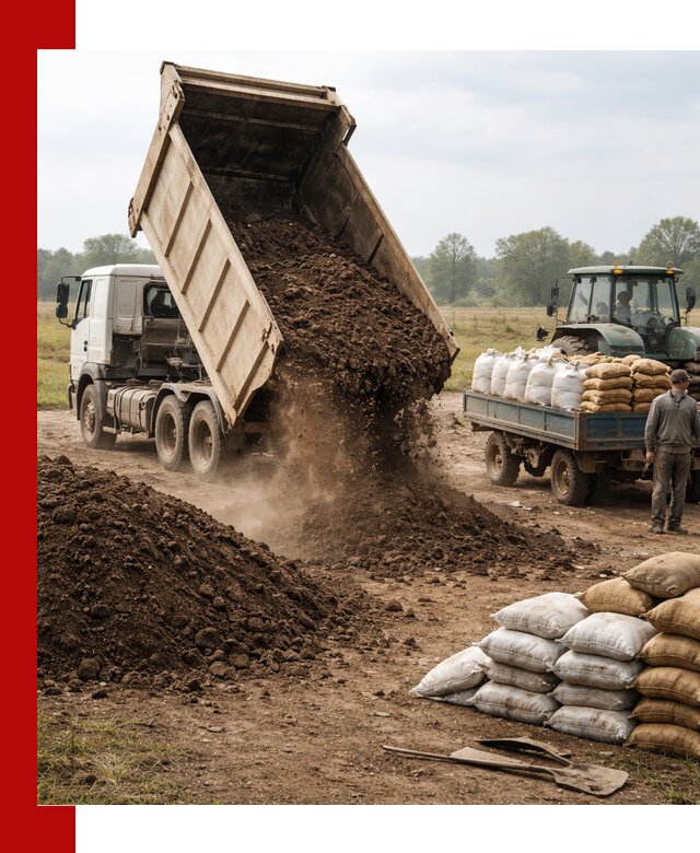 Доставка грунта и удобрений оптом в Шатуре для сельхоз и строительства