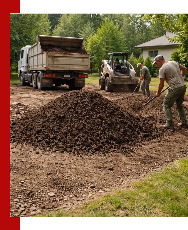 Доставка и укладка грунта для газона в Шатуре