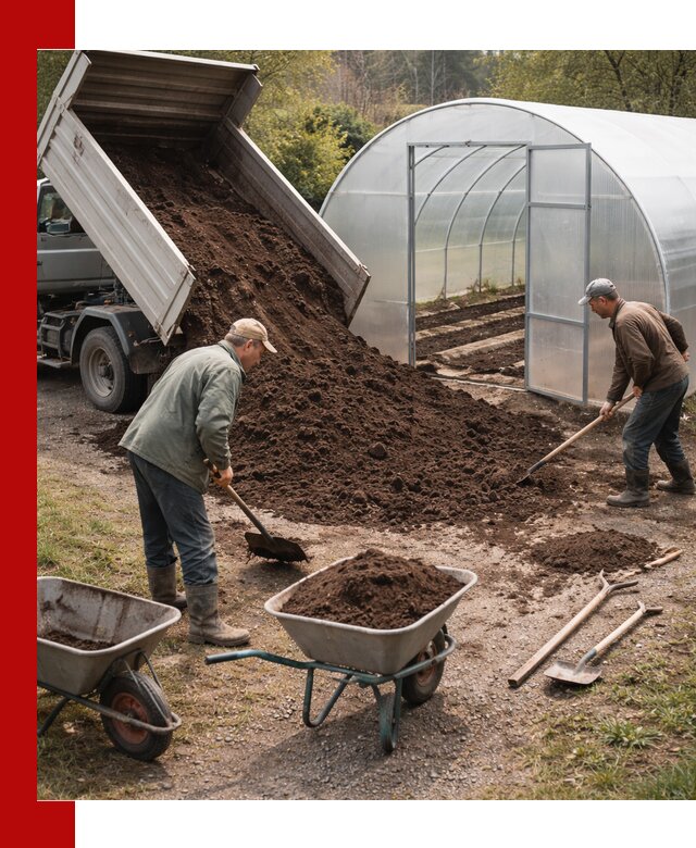 Грунт для теплицы с доставкой в Шатуре — плодородный субстрат под растения