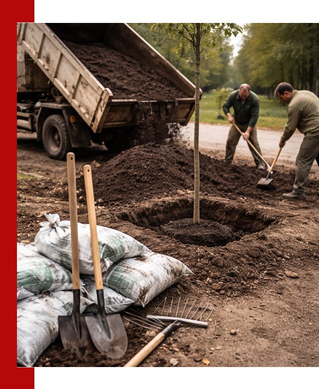 Грунт для посадки деревьев в Шатуре — доставка и подготовка почвы