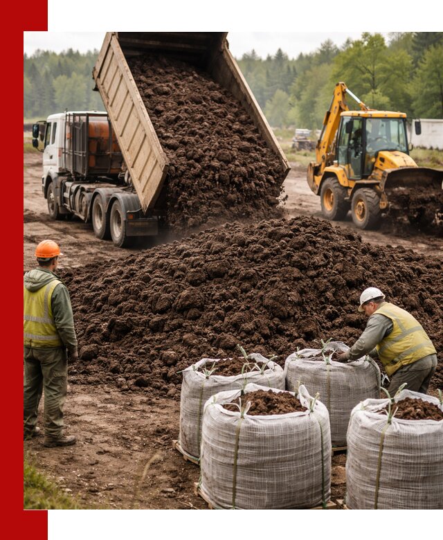 Доставка нейтрального торфа в Шатуре оптом и в розницу