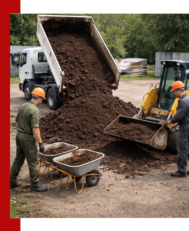 Доставка торфо-земляной смеси в Шатуре для огорода и ландшафта