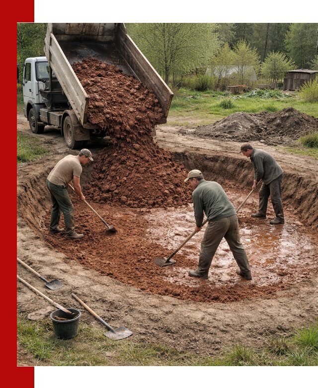 Купить качественную глину для пруда в Шатуре