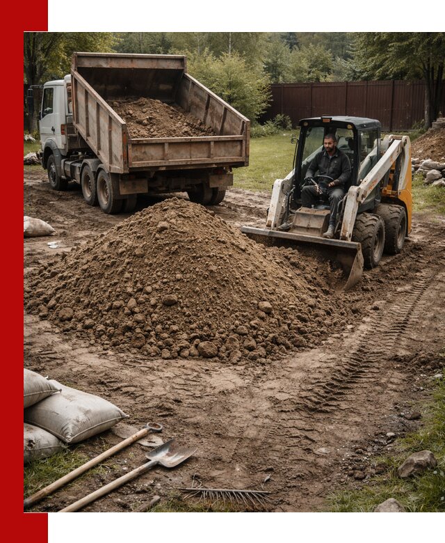 Суглинок для планировки участков в Шатуре с доставкой и выгрузкой