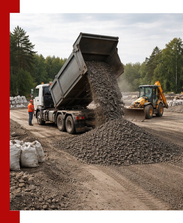 Доставка дробленого асфальта в Шатуре для дорожных работ