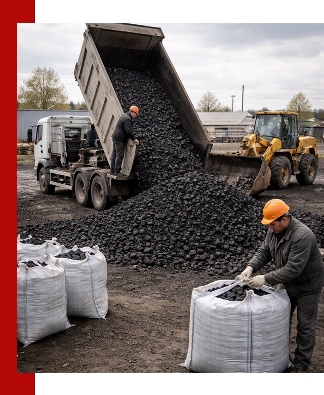 Доставка каменного угля в Шатуре оптом и в розницу