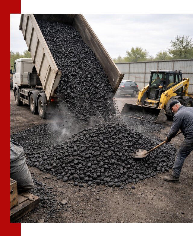 Доставка угля орех в Шатуре оптом и в розницу