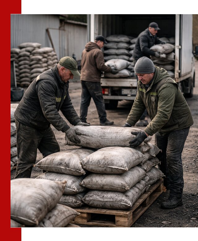 Доставка угля в мешках по выгодным ценам в Шатуре