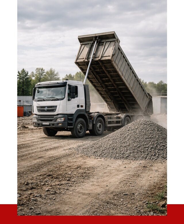 Доставка самосвалом 40 кубов в Шатуре от 9220 р. | ПРОНЕРУДШтр