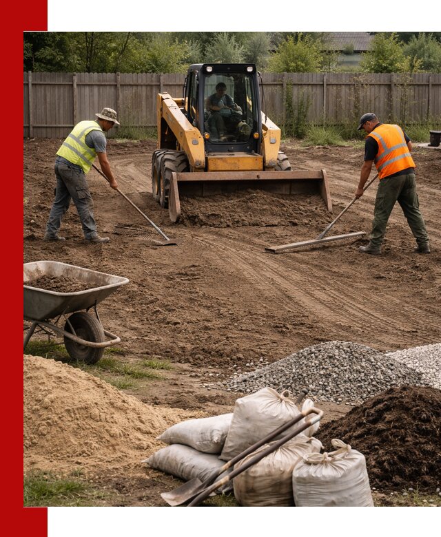 Выравнивание участка под строительство и благоустройство в Шатуре