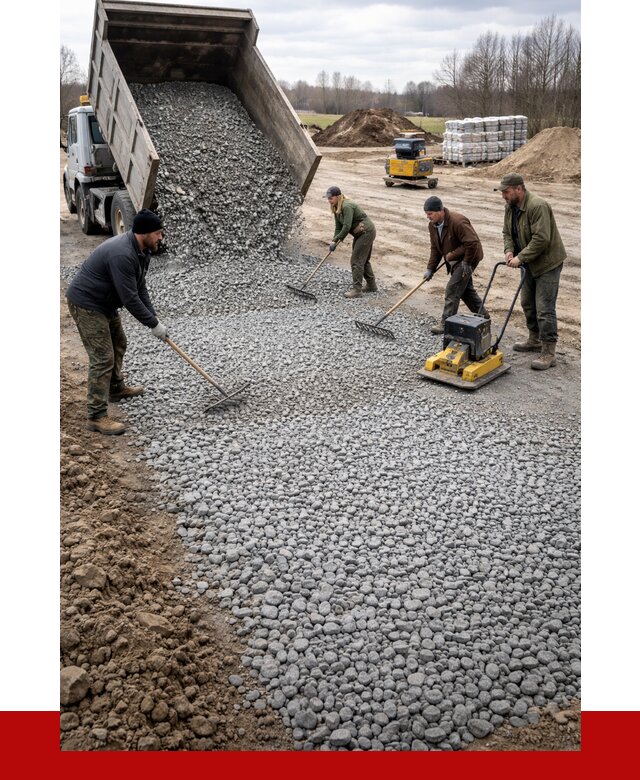 Устройство щебеночной подушки в Шатуре от 4610 р. ПРОНЕРУДШтр