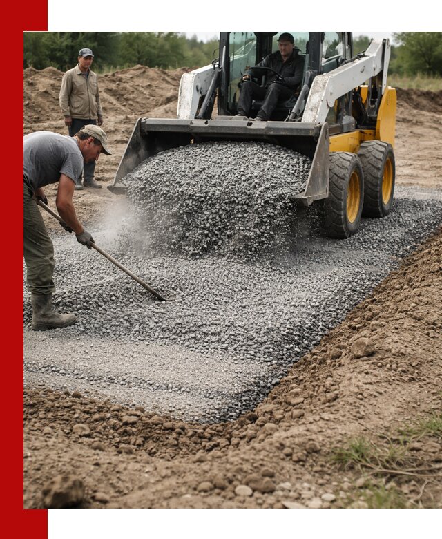 Устройство щебеночной подушки в Шатуре для дорог и фундаментов